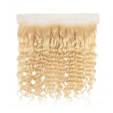 13x6 Frontals 613 Blonde Transparent lace Deep-wave