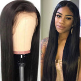 13x4 Transparent Lace front wig Natural Color Straight