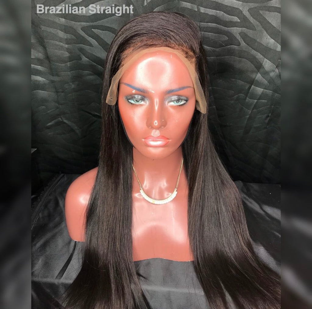 13x6 Transparent lace front wig Natural Color Straight