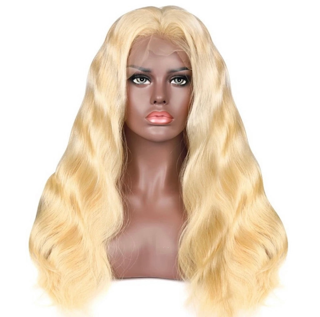 13x6 Transparent lace front wig 613 Blonde Body Wave